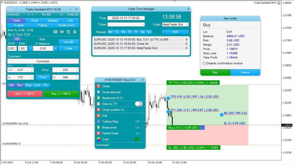 Expert Trade Assistant MT4 V10.23
